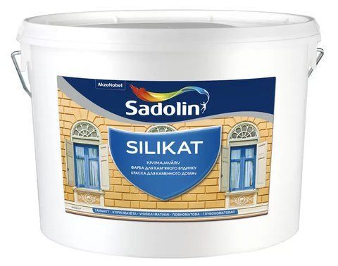 Фарба фасадна акрилово-латексна глибокоматова Sadolin SIlikat Білий BW 10л 2893911170 фото