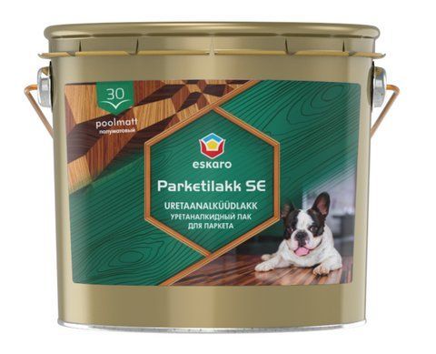 Лак алкід-уретановий для паркету ESKARO PARKETILAKK SE 30 (під тонування, прозорий) 2.5л 2171343233 фото