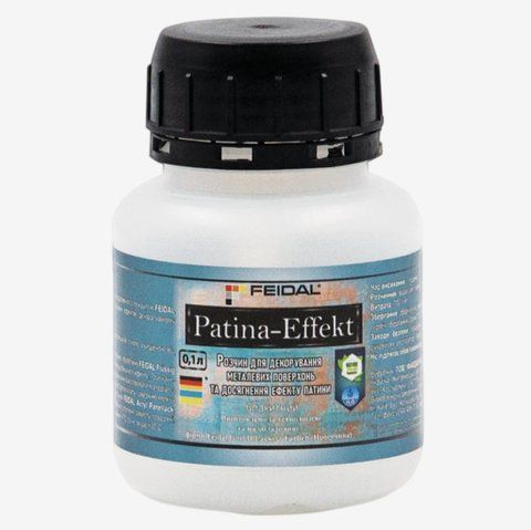 Раствор для декорирования металлических поверхностей Feidal Patina-Effekt Голубой 0.1л 2453791194 фото