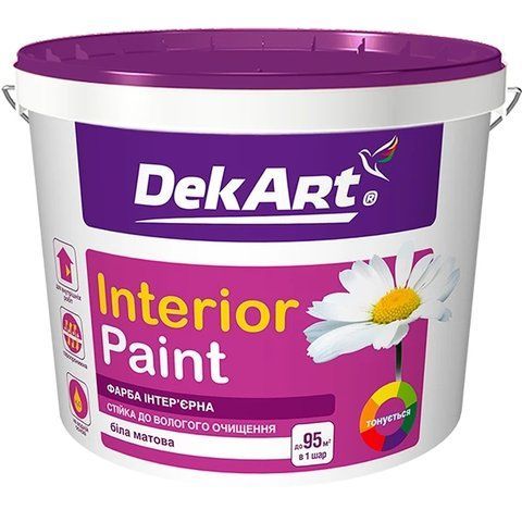 Фарба інтер'єрна "Interior Paint" DekArt білий (база А) 12.6 кг 2792906762 фото