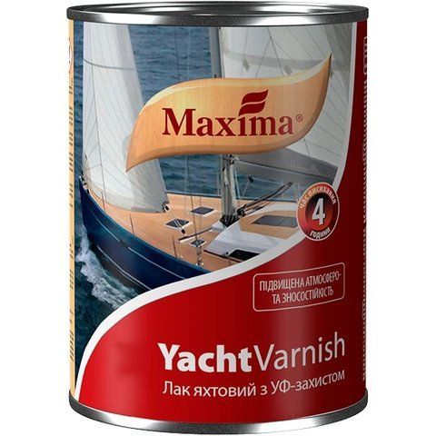 Лак яхтный Maxima бесцветный полуматовый 0.75 л 2792905071 фото