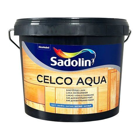 Лак для деревянных и каменных поверхностей матовый Sadolin Celco Aqua 1л 2893933350 фото