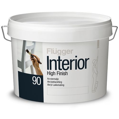 Емаль акрилова Flugger Interior High Finish 90 (Base 1 - біла) 10л 2447136216 фото