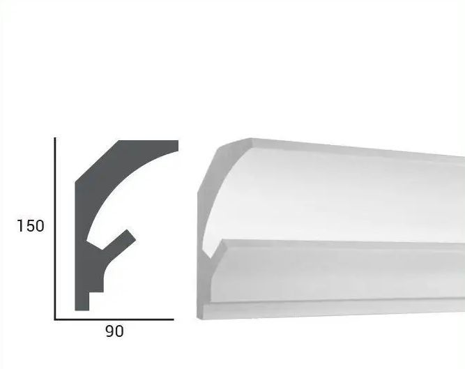 Карниз для LED освещения серия D Tesori KD 202 1150 мм. 2328218756 фото