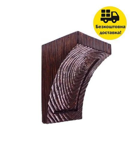 Консоль балки полиуретановая DECOWOOD Рустик EQ 026 classic 12х12 Темный 2355905897 фото