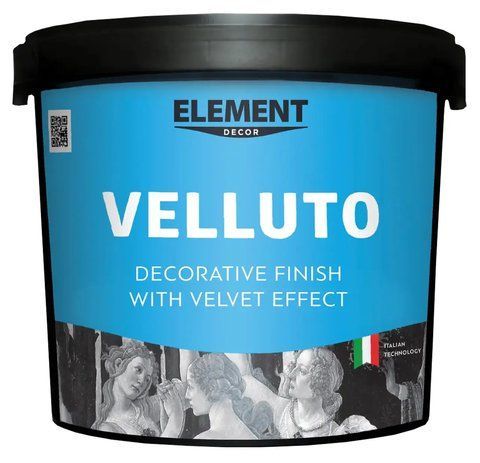 Декоративная штукатурка интерьерная для стен ELEMENT Decor Velluto 5 кг 1780918809 фото