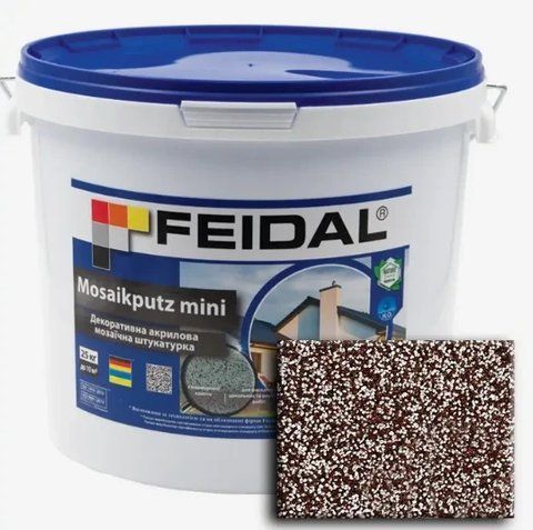 Декоративная акриловая мозаичная штукатурка Feidal Mosaikputz mini А25 25кг 1886455549 фото