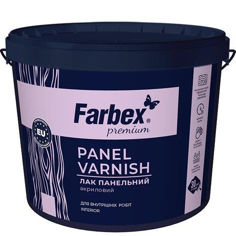 Панельный акриловый лак Farbex - глянцевый 0.9 кг 2792906474 фото