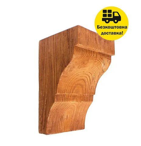 Консоль балки поліуретанова DECOWOOD Модерн ED 036 classic 12х12 Світлий 2355874150 фото