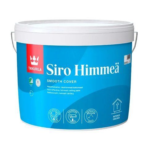 Фарба для стелі Tikkurila Siro Himmea базіс АР (біла) 9л 1783602923 фото