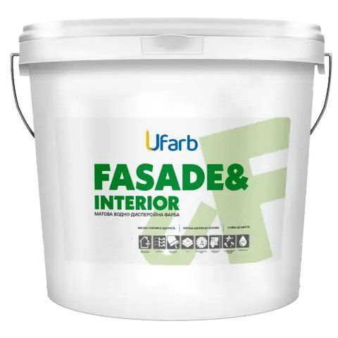 Фарба універсальна акрилова UFarb FASADE&Interior, 4 кг 2679410550 фото