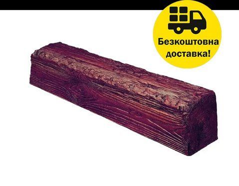 Балка поліуретанова DECOWOOD Рустик EQ 005 (3 м) classic 19х13 Червоний 2348836879 фото