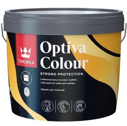 Фарба акрилова латексна Tikkurila Optiva Colour База С (прозора, під тонування) 9л 2449980808 фото