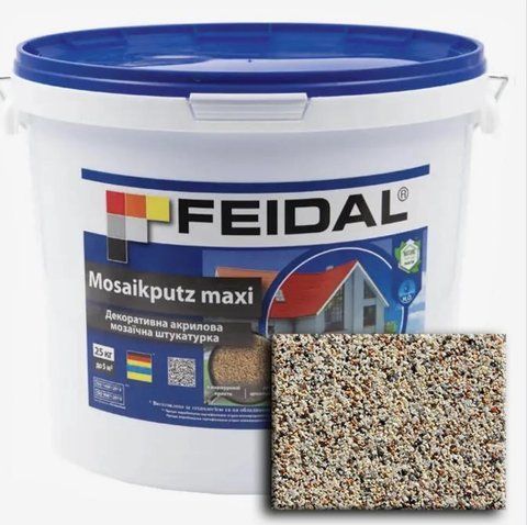 Декоративная акриловая мозаичная штукатурка Feidal Mosaikputz maxi C30 25кг 1886455349 фото