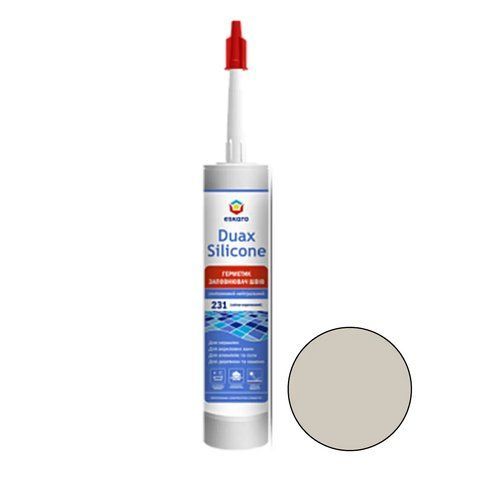 Герметик заполнитель швов Eskaro Duax Silicone №228 песочный силиконовый нейтральный 300 мл 2602644978 фото