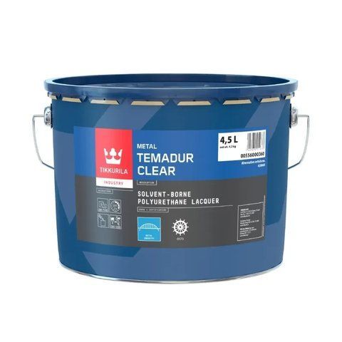 Двухкомпонентный полиуретановый глянцевый лак Tikkurila Temadur Clear 4.5л 2765533512 фото