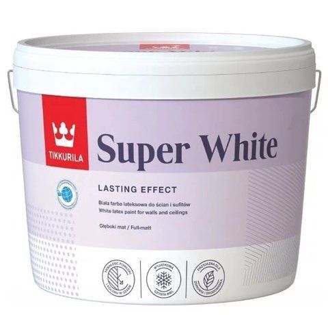 Фарба акрилова латексна Tikkurila Super White 2.5л 2449997167 фото